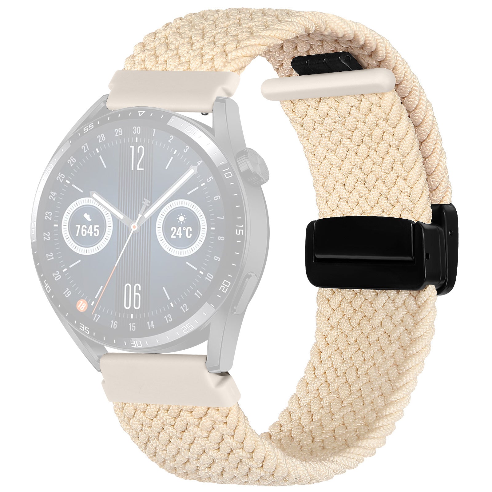 For Garmin Forerunner 265 255 Vivoactive 4 Venu 2 Nylon Watch Strap 22mm Replacement Watchband with Folding Buckle For Garmin Forerunner 265 255 Vivoactive 4 Venu 2 Nylon Watch Strap 22mm Replacement Watchband with Folding Buckle